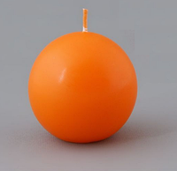 Свеча-шар диаметром 120 мм Промис-Плюс оранжевый