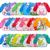 Слюнявчик - нагрудник с рукавами Цвета в ассортименте 017