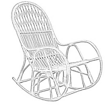 Крісла-качалки плетені
