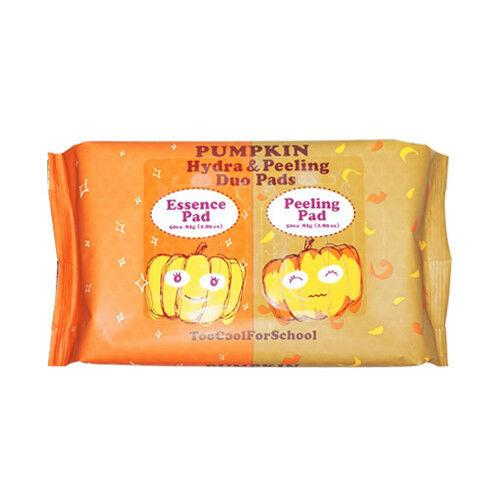 Набір серветок для пілінгу і зволоження шкіри обличчя Too Cool For School Pumpkin Hydra&Peeling Duo Pads 100шт
