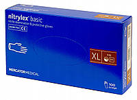 Перчатки нитриловые (XL) Nitrilex Basic упаковка 100штук XL(9-10)