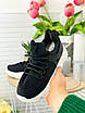 Жіночі стильні кросівки чорного кольору, фото 2