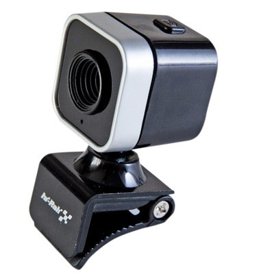 Web камера Hi-Rali HI-CA010 Black, 0.3 Mpx, 640x480, USB 2.0, вбудований мікрофон (HI-CA010), фото 1