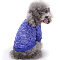 Джемпер для собак «Классик», синий, толстовка, кофта для собак, одежда для собак M