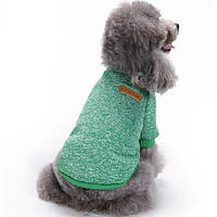 Джемпер для собак «Классик», зеленый, толстовка, кофта для собак, одежда для собак M