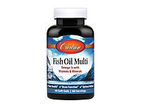 Омега 3 Carlson Labs Fish Oil Multi 60 гел капс рыбий жир