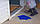 Бахіли автоматичні від дощу болота багаторазові Automatic Shoe (синій), фото 10