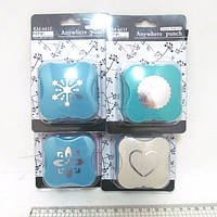 Дирокол "Візерунки" 3,8см фігурн. №KM-6615(8)