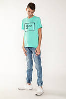 Демисезонные детские джинсы для мальчика с карманами Young Reporter Польша 201-0110B-12-000-1-D Голубой 170,
