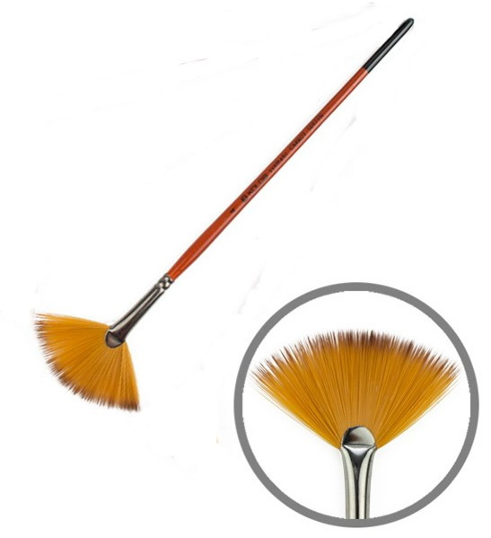 Пензель синтетика віялова № 4 Kolos Carrot 1097FN, 42109704, фото 1