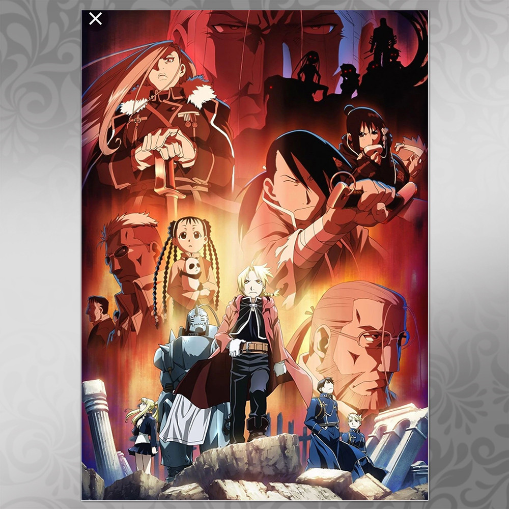 Плакат A3 Аніме Fullmetal Alchemist 003