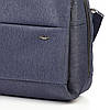 Сумка портфель чоловіча через плече синя тканинна для планшета та документів А4 Dolly 654 поліестер, фото 6