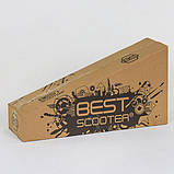 Дитячий самокат Best Scooter MAXI КРАСНИЙ, пластмасовий, 4 колеса PU, СВЕТ, трубка керма алюмінієва, фото 5