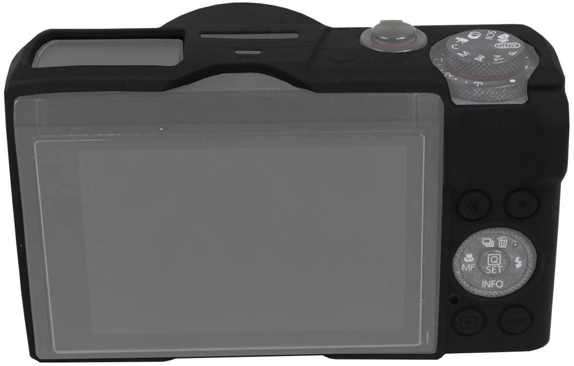 Защитный силиконовый чехол с крышкой для фотоаппаратов CANON G7X Mark III - черный - фото 4 - id-p1180430770