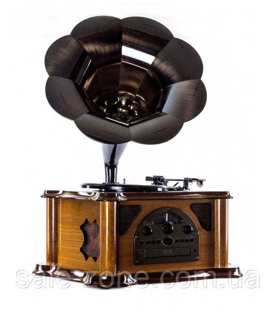Грамофон Daklin Сінатра радіо програвач Дуб (11104-Т02)