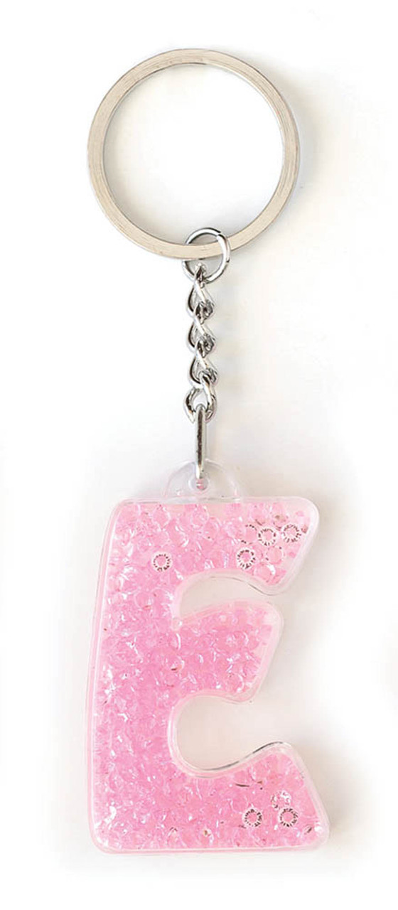 Брелок YES літера Е рожева код: 554257, фото 1