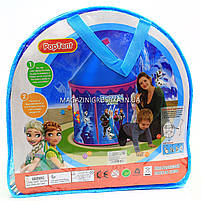 Дитячий ігровий намет будиночок «Замок Холодне серце» SG7033FZ. Дитина зможе комфортно грати в наметі, фото 9