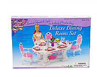 Детская игрушечная мебель Глория Gloria для кукол Барби Столовая 2612. Обустройте кукольный домик
