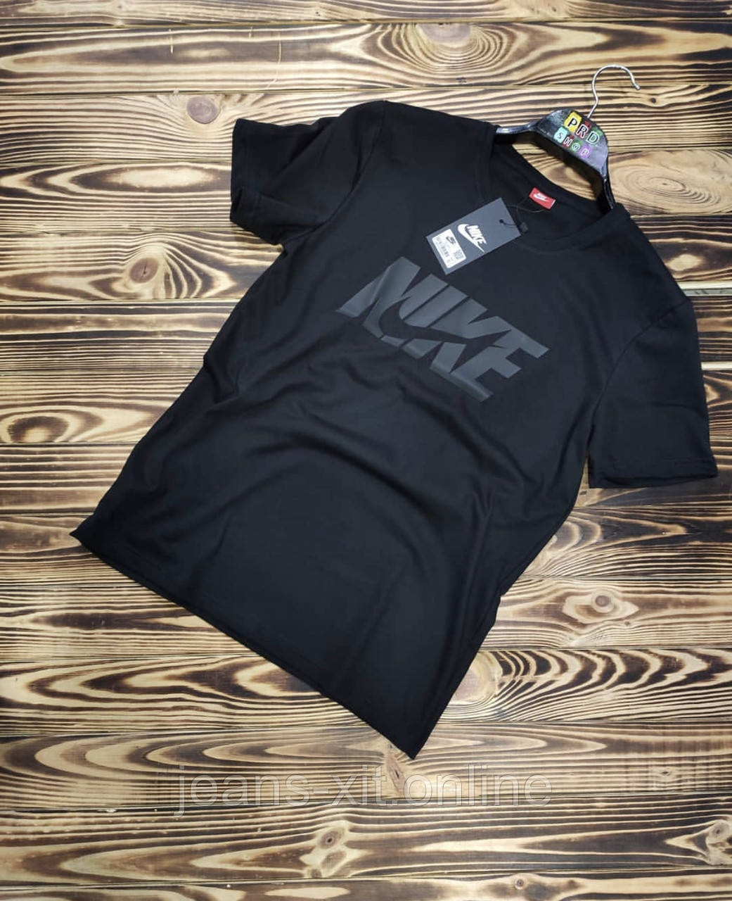Футболка чоловіча 2XL(р) чорна 1003-20 Nike Туреччина Літо-C