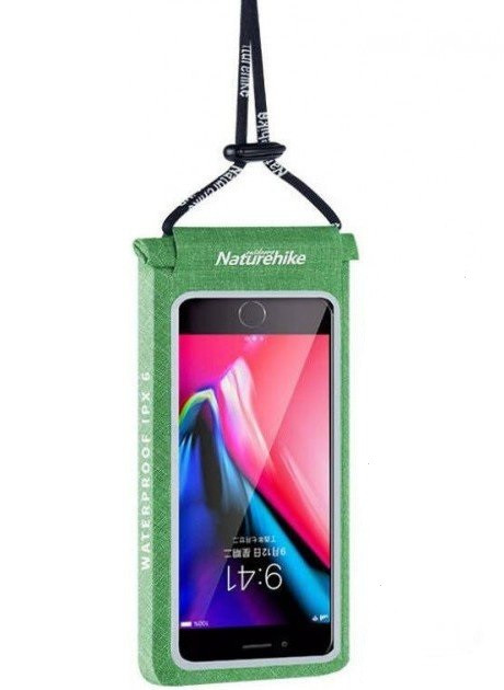 Гермочехол для смартфона Naturehike 3D IPX6 6 inch NH18F005-S Green - фото 1 - id-p1178811181