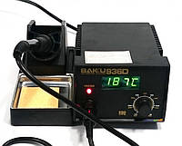 Паяльная станция BAKKU BK-936D, цифроваиндикация, паяльник з блоком регулирования, Box (263*215*118) 2,02 кг