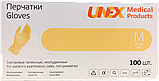 Рукавички латексні неопудрені 5гр (100шт/уп) M Unex Medical Products, фото 2