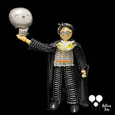 Гаррі Поттер з совою з повітряних кульок