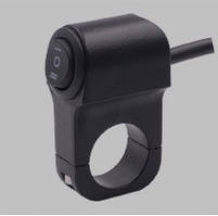 Перемикач (варіант 7) на 3 положення ВКЛ1 /ВКЛ2/ВИМК. на кермо 22 мм водонепроникний, алюмінієвий сплав