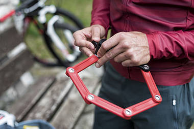 Велозамок ABUS 6055/60 Mini Bordo Lite Red, фото 2