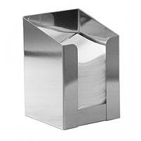 Диспенсер для туалетного паперу в пачці відкритий нерж. сатін