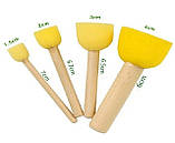 Набір спонжів поролонових WORISON 4 шт., фото 3