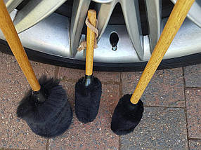 WW000 Набір очищувальних щіток для дисків, чорно-коричневий - Flexipads Wheel Whoolie Wands, 3 шт., фото 3