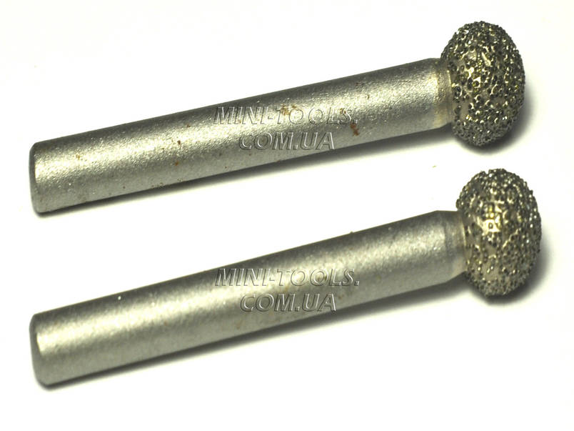 Борфреза спечений алмаз тип D - 2 шт. YDS Tools. Хвостовик 6 мм, фото 1