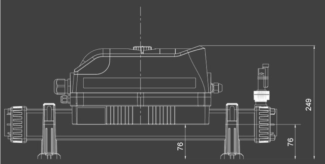 Габаритні розміри проточних нагрівачів Elecro Evolution 2