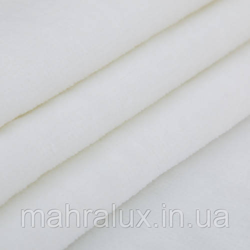 Білий велюр махра, 2 м (Туреччина)
