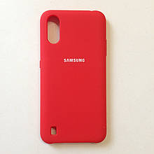 Чохол для Samsung A01/М01 Silicone Case Red