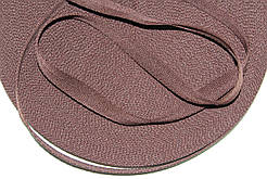 Тесьма Стрічка кіперна 15мм темно-коричневий бобіна 50м