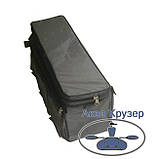 М'які сидіння накладки 650х200х100 мм з сумкою рундуком для надувних човнів ПВХ, колір сірий, фото 7