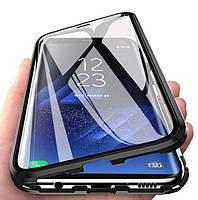 Магнитный чехол для Samsung Galaxy A50 2019 A505 стекло с двух сторон (3 Цвета)
