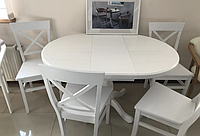 Стол раскладной (круглый/овал) на кухню К-3 GOOD WOOD Рускополянский Мебельный Комбинат Явир