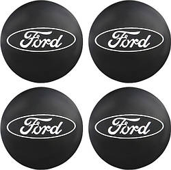 Наклейки на диски Ford 56mm (4 шт) Black