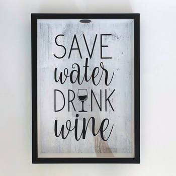 Скарбничка для винних корків Save water drink wine