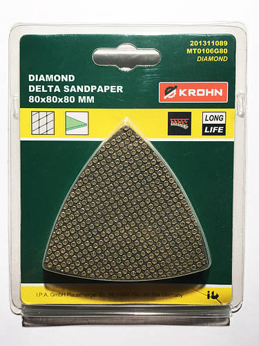 Алмазная наждачная бумага Delta для стекла, размер: 80 мм (3-1 / 8 ...
