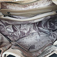 Женская кожаная сумка на плечо с лазерной обработкой Polina & Eiterou, фото 7