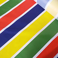 Тентова тканина оксфорд смужка різнобарвна, 200D, ш. 150 см