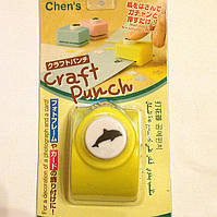 Діркопробивач фігурний Дельфін кнопка 1,8 см