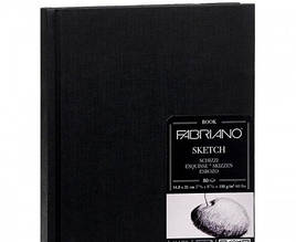 Блокнот для ескізів у книжковій обкладинці A4 (29.7х21см), 110 г/м2, 80 л., Fabriano