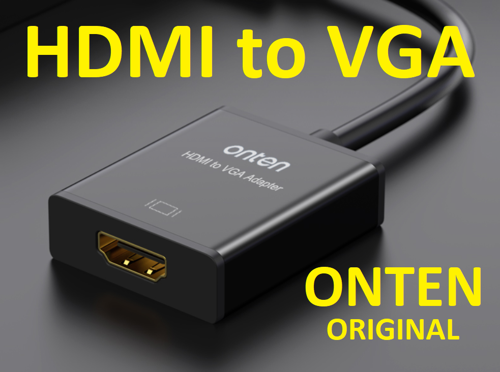 HDMI to VGA Onten Original +Audio + Живлення конвертер адаптер перехідник ONT-7557A