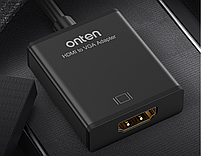 HDMI to VGA Onten Original +Audio + Живлення конвертер адаптер перехідник ONT-7557A, фото 7