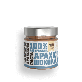 Арахісова паста ТОМ кранч з шоколадом та сіллю 180 г